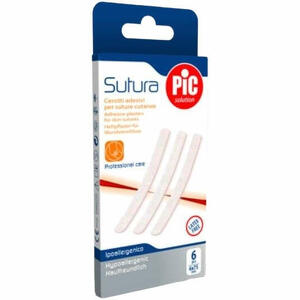 PIC - Cerotto Sutura 3x75 mm - 10 Pezzi