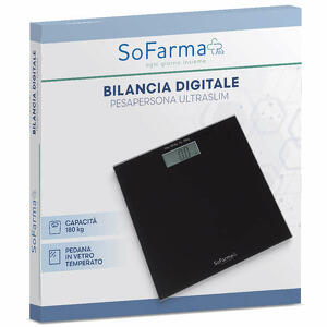 Sofarmapiù - Bilancia pesapersone - Capacità 180 kg con display LCD